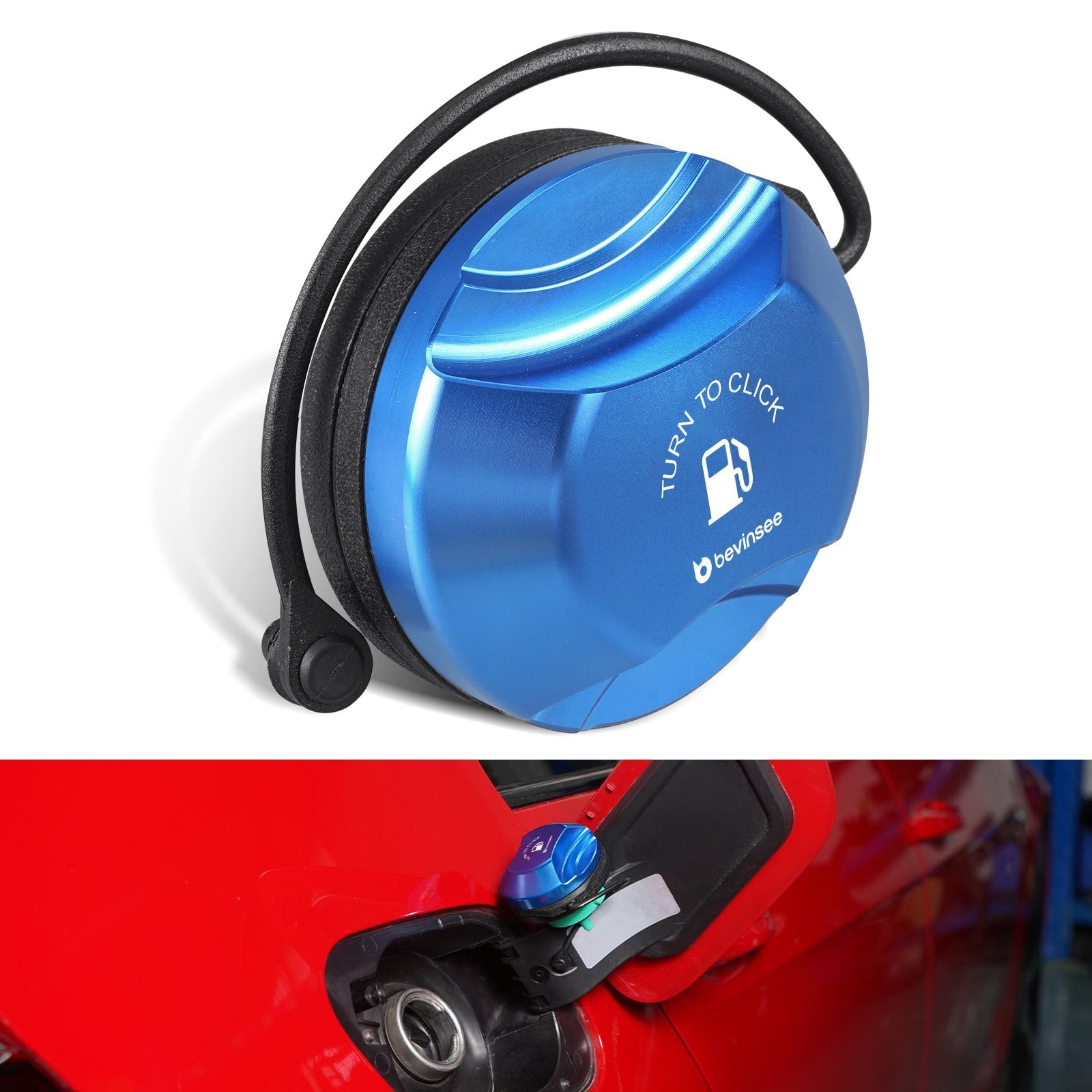 Billet Fuel Filler Cap Push & Twist Type VW Golf MK7 MK8 GTI R